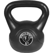 Gorilla Sports Kettlebell 6 kg zwart kunststof