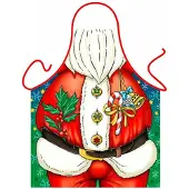 Benza Kerstman - Grappig Schort Keukenschort