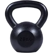 Gorilla Sports Kettlebell 28 kg gietijzer zwart