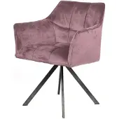 Dimehouse Set van 2 eetkamerstoelen Suze velvet roze