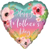 Anagram Folieballon Happy Mother's Day 71 Cm Groen/roze/geel