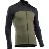 Northwave - Force 2 Jersey L/S Full Zip - Fietsshirt L, olijfgroen