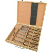 BRÜDER MANNESMANN Ensemble d'outils de sculpture en bois 7 pcs 66107