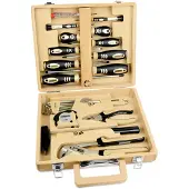 BRÜDER MANNESMANN M29001 M29001 Gereedschapset Incl. bamboe koffer