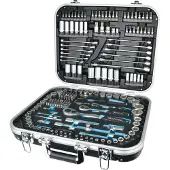 Nobrand QUANTOOL set sleutels, 1/4", 1/2" en 3/8", 226-delig, model Q25000 (Q25000)