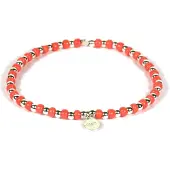 Heaven Eleven KIDS - meisjes - armband - zilver - 925 - oranje - 2mm