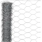 Nature Schermgaas - grijs - verzinkt staal - 100 x 500 cm - zeskantig maaswijdte 40 x 40 mm - Gaas