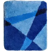 Wicotex badmat 60x90 cm. acryl blauw |