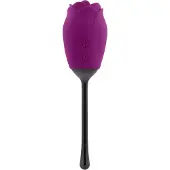 Playboy - vibrator met tong - oplaadbaar waterdicht - siliconen - paars