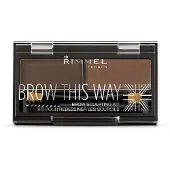 Rimmel London Brow This Way Sculpting Kit 003 Dark Brown