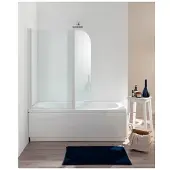 Plieger Royal badklapwand 6mm glas 70x40x140cm chroom profiel en helder glas