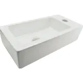 Boss & Wessing BWS Mini Fontein Keramisch Blong Rechts 36x18x9 cm Wit