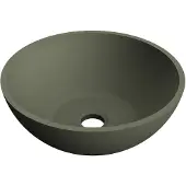 Arcqua Waskom prince opbouw 38x14 cm rond mat groen