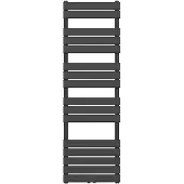 Boss & Wessing Handdoekradiator BWS Ress Middenaansluiting 160x50 cm Zwart