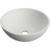 Arcqua Waskom prince opbouw 38x14 cm rond glans wit
