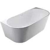 Arcqua Ligbad patia back to wall 170x80 acryl glans wit