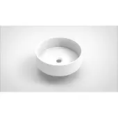 Arcqua Opbouw waskom case rond 40 cm glans wit