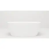 Arcqua Vrijstaand ligbad crosstone evi solid surface 180x80x57 mat wit