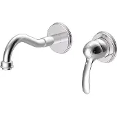 Tres Inbouw wastafelmengkraan clasic gebogen 1 hendel chroom