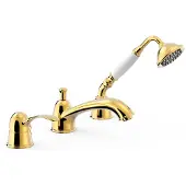Tres Badrandkraan clasic mengkraan incl. Handdouche goud