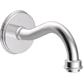 Tres Kraanhals clasic inbouw uitloop 18,3 cm chroom