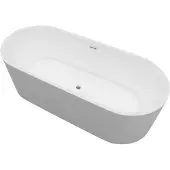 Boss & Wessing Vrijstaand ligbad bws ovaal solid surface 170x70x85 cm mat wit