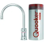 Quooker Classic Nordic single tap round chroom met Combi reservoir