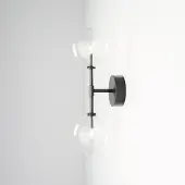 Schwung Dawn Dual Wandlamp Black Gunmetal