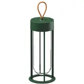 Flos In Vitro Unplugged Draagbare Lamp Forest green | 3000 K