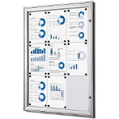 Quantore Vitrinebord Quantore luxe 9x A4 zilver