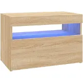 vidaXL Tv-meubel met LED-verlichting 60x35x40 cm sonoma eikenkleurig