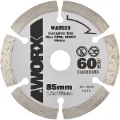 WORX Cirkelzaagblad Wa5038 Diamant 85 Mm