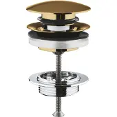 GROHE Waste Others met Push Open Plug Cool Sunrise Geborsteld