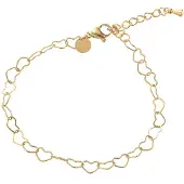 Go Dutch Label Day&Eve Armband Heart Chain Goud