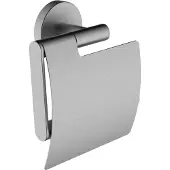 Wiesbaden Alonzo toiletrolhouder met klep RVS geborsteld