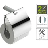 Boss & Wessing Ida toiletrolhouder met klep chroom