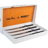 Homey's Homeys Keith Haring steakmessenset van 4, Bestek
