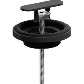 Clou (New)Flush/First afvoerplug en sifon aansluiting, mat zwart