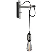 Buster + Punch Wandlamp Hooked wall nude, dimbaar, alu / grijs / zink, Woon-/ Eetkamer, metaal, Modern, wandlamp