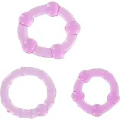 Erotiekvoordeel.nl Scala Stay Hard - 3 stuks - Cockring - Roze