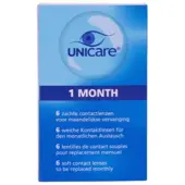 Unicare 1 Month 6 Zachte Contactlenzen -5.75
