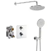 Ben Lavion 250 inbouw regendoucheset met 4 straalsoorten Ø25cm chroom