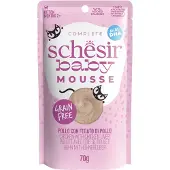 Schesir 12x Baby Kitten Mousse Kip 70 gr