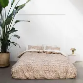 Snurk Dekbedovertrek Twirre Sand Beige Flanel-200 x 200 / 220 cm | 2-Persoons