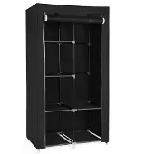 Herzberg HG-8010 Opberggarderobe Klein - Zwart