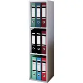 Hioshop Offas3 kantoor wandkast 3 planken wit.