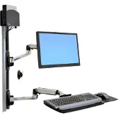 Ergotron LX Wall Mount System Small CPU Holder Wandbeugel voor monitor Aantal monteerbare displays: 1 Display(s) 25,4 cm (10) - 81,3 cm (32) Aluminium In