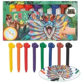 Dino World - Crayons With Dino-Topper ( 0412177 )