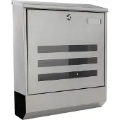 Rottner Brievenbus Mara - RVS - 40x35x12cm - Krantenvak