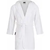 Badrock Kinderbadjas wit - capuchon badjas kind - 100% katoenen badjas kind - badjas kinderen - badjas meisjes - badjas jongens - - 6-8 jaar